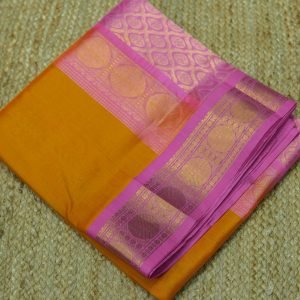 SilkCotton Korvai Saree Rich Pallu